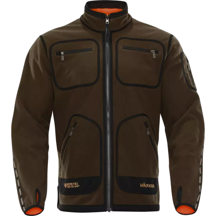 Härkila Kamko Fleece Hunting Green/ Orange Blaze - Herrernes jagtjakker - 5707335340188 - 1
