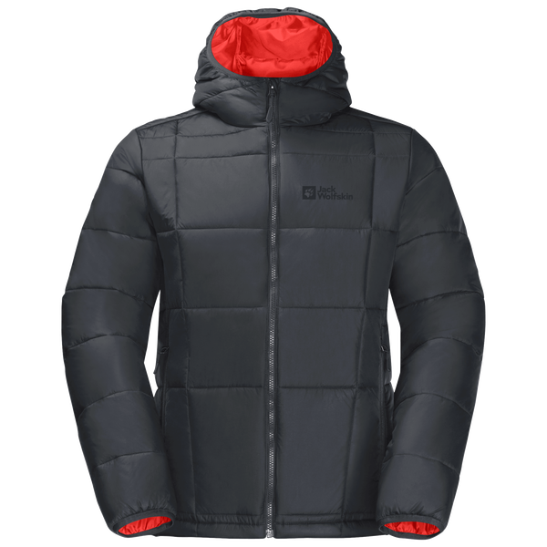 Jack Wolfskin Bergland Insulated Hoody Phantom - Mellemlagjakker - 4064993516128 - 1