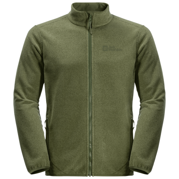 Jack Wolfskin Mens Skywind Full-Zip Jacket Greenwood - Mellemlagjakker - 4064993552058 - 1