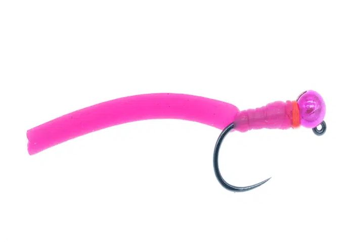 Jiggy Squirmy Worm Pink - Streamers og leech - G1888 - 1