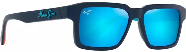 Maui Jim Kahiko - Matte Dark Blue Frame with Blue Hawaii Lens - Plastlinser - 603429075668 - 1