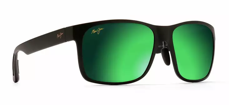 Maui Jim Red Sands - Matte Black Frame with Maui Green Lens - Plastlinser - MM432-048 - 1