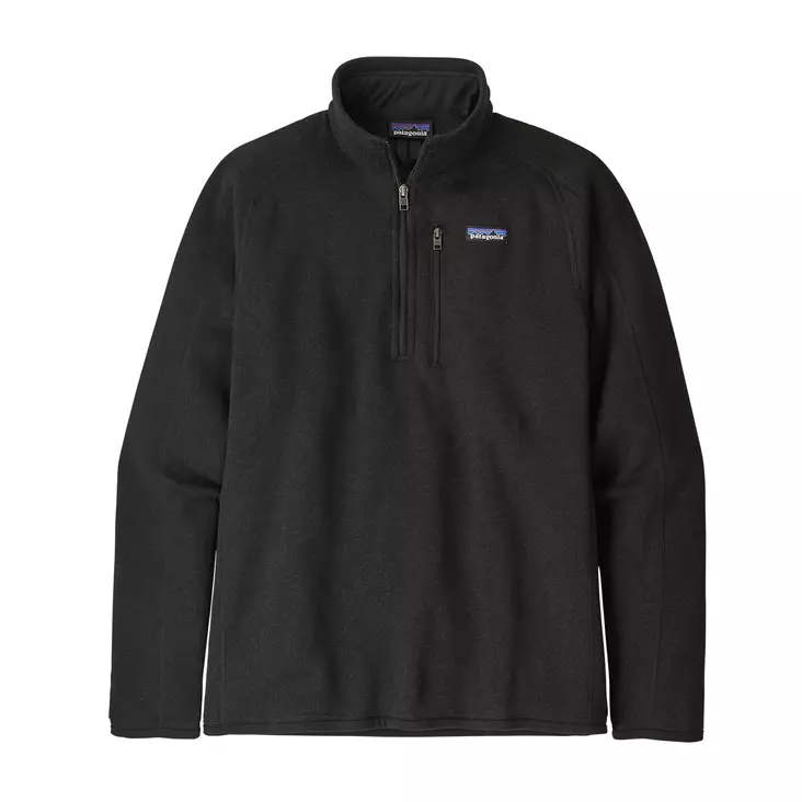 Patagonia Ms 1/4 Zip Better Sweater Black - Mellemlagjakker - 191743848698 - 1