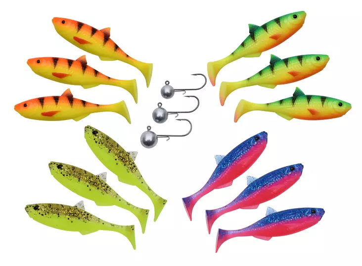 Patriot Baitfish 8cm Dark Water Mix - Lappefiskjigs - 6417512539388 - 1