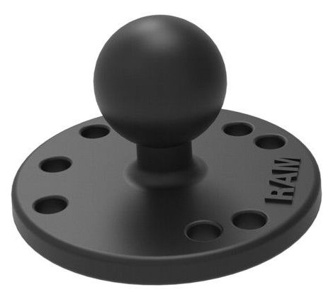RAM Round Plate with Ball B - RAM Mounts, B-størrelse - 793442102028 - 1