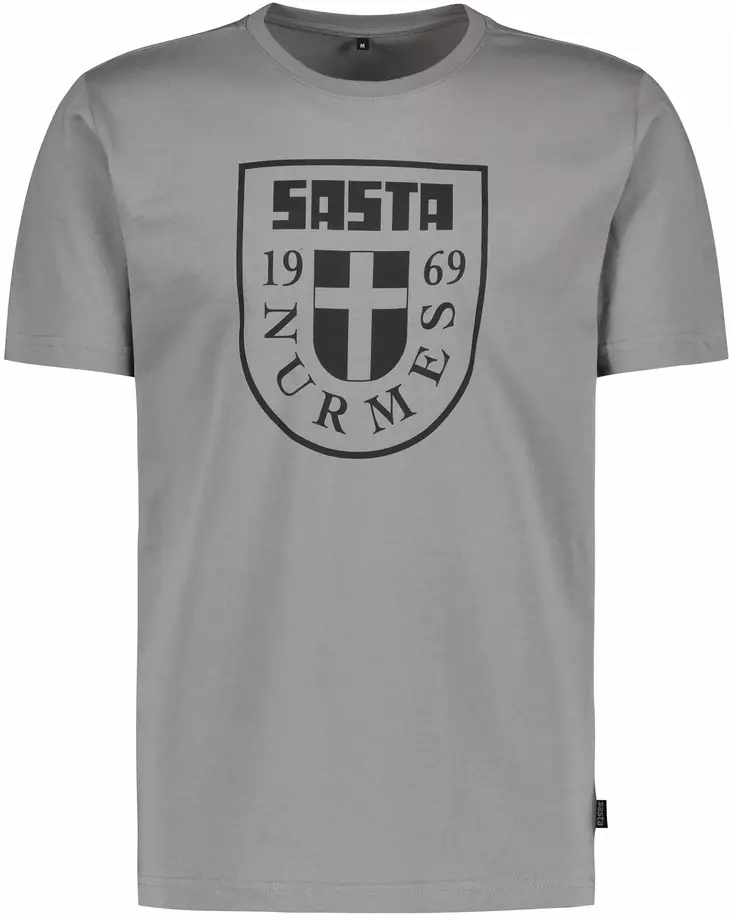 Sasta Nurmes Flag T-Shirt Mid Grey - T-shirts herre - 6419619259138 - 1