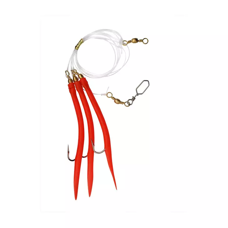 Shakespeare Gummi Makk Rig 8/0 Red - Sabiki- & makrelrigs - 043388131928 - 1