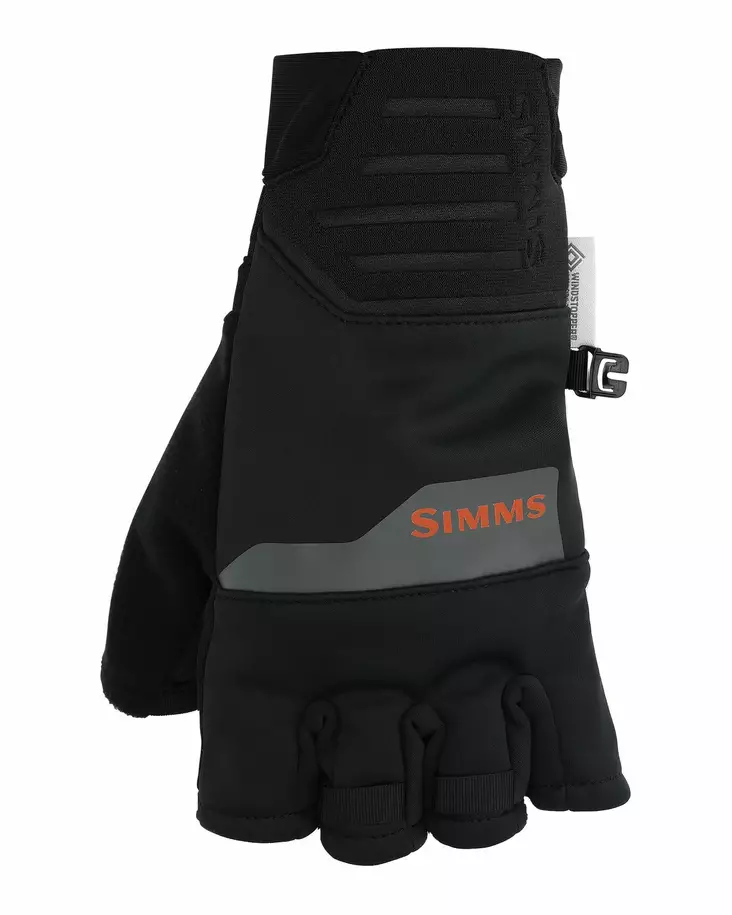 Simms Windstopper Half-Finger Glove Black - Handsker - 694264626788 - 1