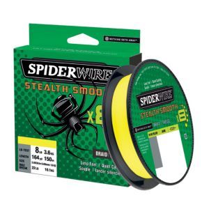 Spiderwire Stealth Smooth 8 Hi-Vis Yellow - Fletteliner - 022021663538 - 2