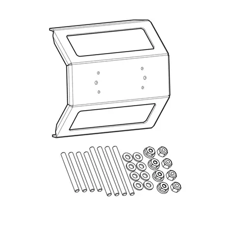 Humminbird Mounting Kit Solix 12 - Humminbird-tilbehør - 082324052149 - 1