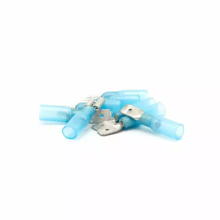 Oceanflex Heat Shrink. Flat Male 1.5-2.5mm2 Blue 6.3mm - Kontakter og kabler - 7332467288619 - 1