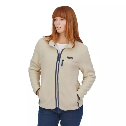 Patagonia Womens Retro Pile Jacket Natural - Fleecetrøjer - 194187363109 - 2
