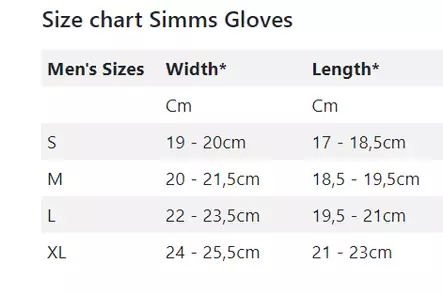 Simms Gore Infinium Flex Glove Black - Handsker - 694264503799 - 2