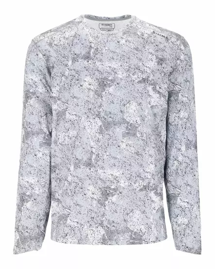 Simms Sflex Crewneck Back Eddy White - Skjorter - 694264671719 - 2