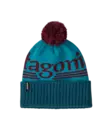 Patagonia Powder Town Beanie Hut Tripper Logo Mako Blue - Huer - 199346141819 - 1