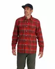 Simms ColdWeather Shirt Cutty Red Asym Ombre Plaid - Skjorter - 694264624319 - 2