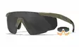 Wiley X Saber Advanced Grey & Clear & Light Rust - Matte Tan Frame - Skydeglas - 712316063739 - 1