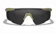 Wiley X Saber Advanced Grey & Clear & Light Rust - Matte Tan Frame - Skydeglas - 712316063739 - 2