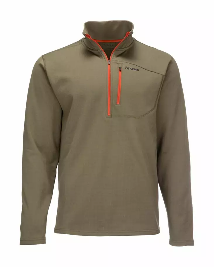 Simms Thermal 1/4 Zip Top Dark Stone - Undertrøjer - 694264555439 - 2