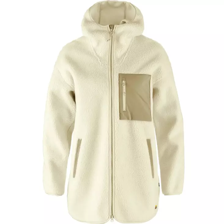 Fjällräven Vardag Pile Fleece Long W Chalk White - Fleecetrøjer - 7323451109249 - 1