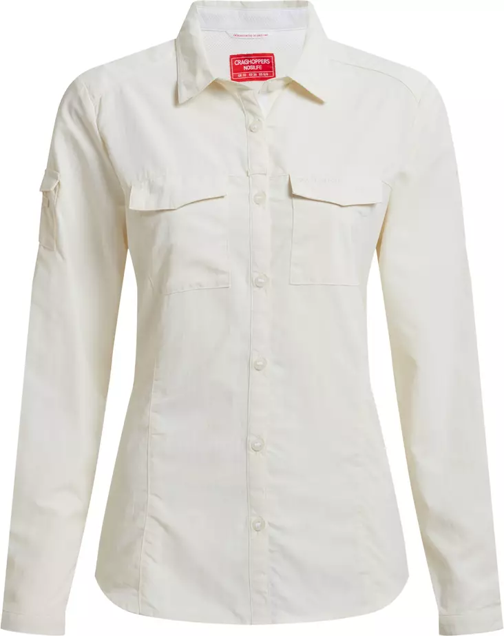 Graghoppers Ws NosiLife Adventure Long Sleeve Shirt III Sea Salt - Skjorter - 5063260004459 - 1
