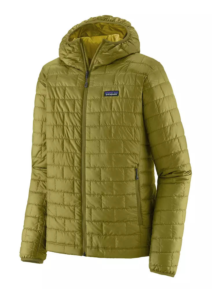 Patagonia Mens Nano Puff Hoody Graze Green - Mellemlagjakker - 196924800779 - 1