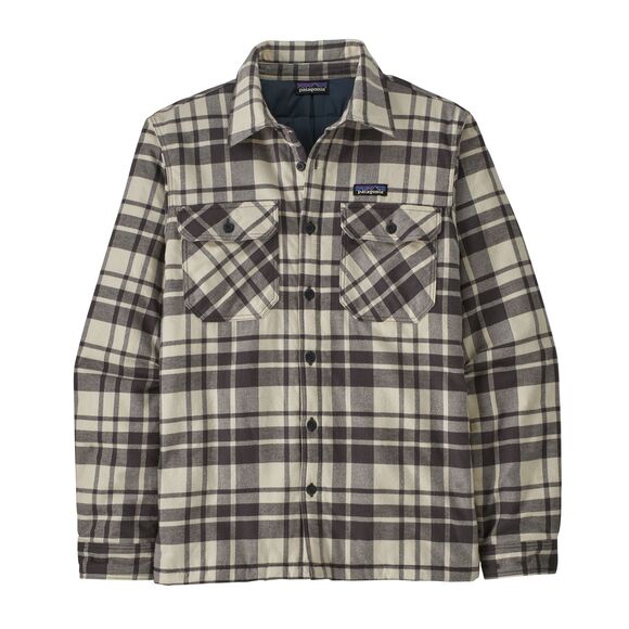 Patagonia M's Insulated Organic Cotton MW Fjord Flannel Shirt Smolder Blue - Skjorter - 195699822849 - 1