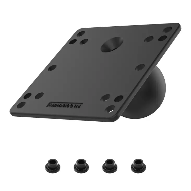 RAM 100x100mm VESA Plate with Ball D - RAM Mounts, D-størrelse - 793442202469 - 1