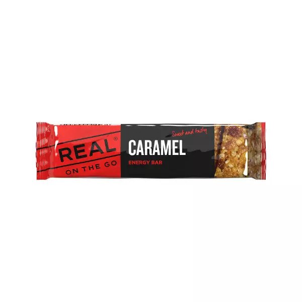 Real Turmat Caramel Energy Bar - Campingmadras - 7036480092559 - 1
