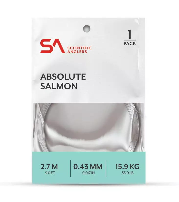 SA Absolute Salmon Leader 9ft - Taperede Nylon -forfang - 840309138499 - 1