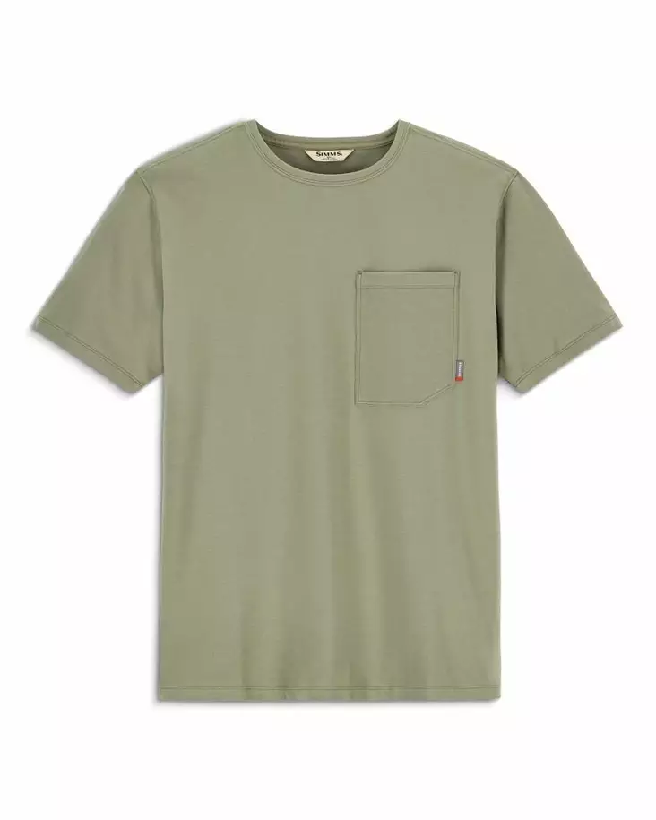 Simms Harbor Pocket T-shirt Willow - T-shirts herre - 694264696989 - 2