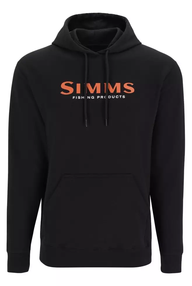 Simms Logo Hoody Black - Hættetrøjer - 694264661789 - 1