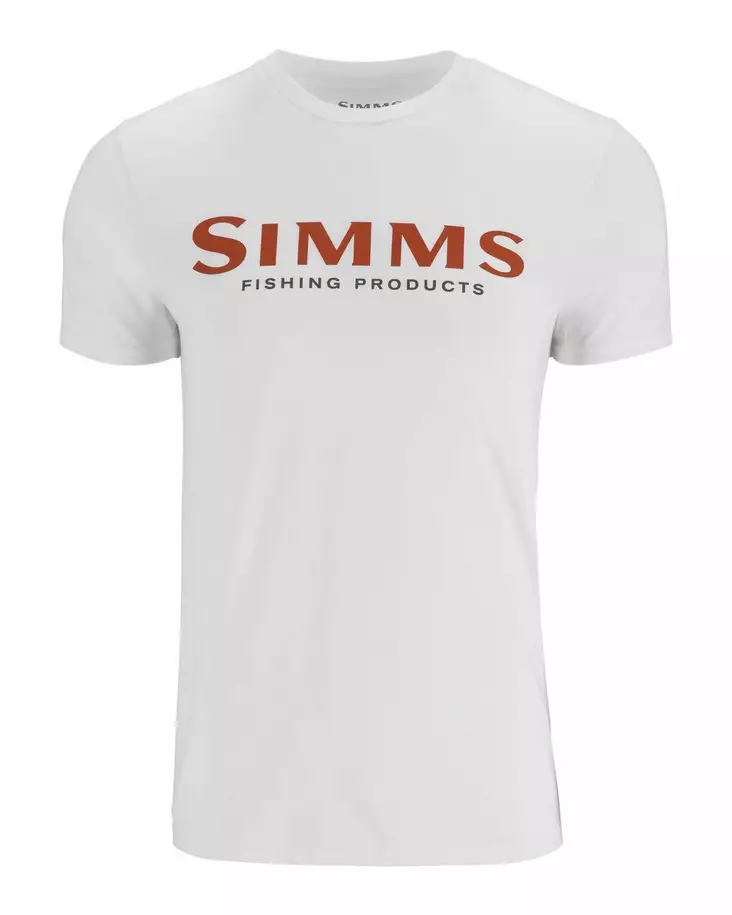 Simms Logo T-Shirt Pure White - T-shirts herre - 694264654989 - 1
