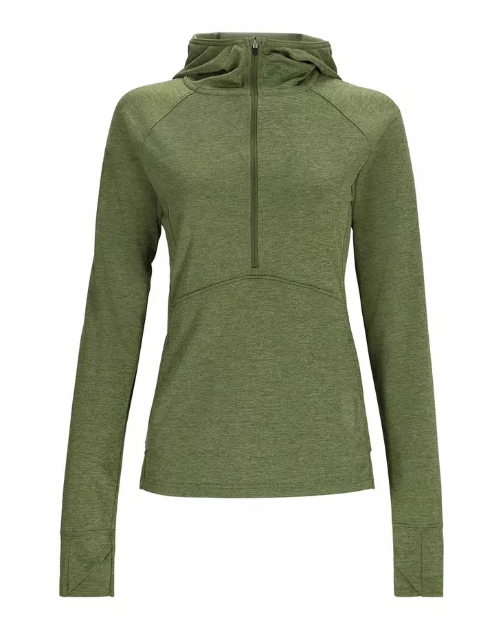 Simms Womens Bugstopper Hoody Dark Clover Heather - Hættetrøjer - 694264649879 - 1