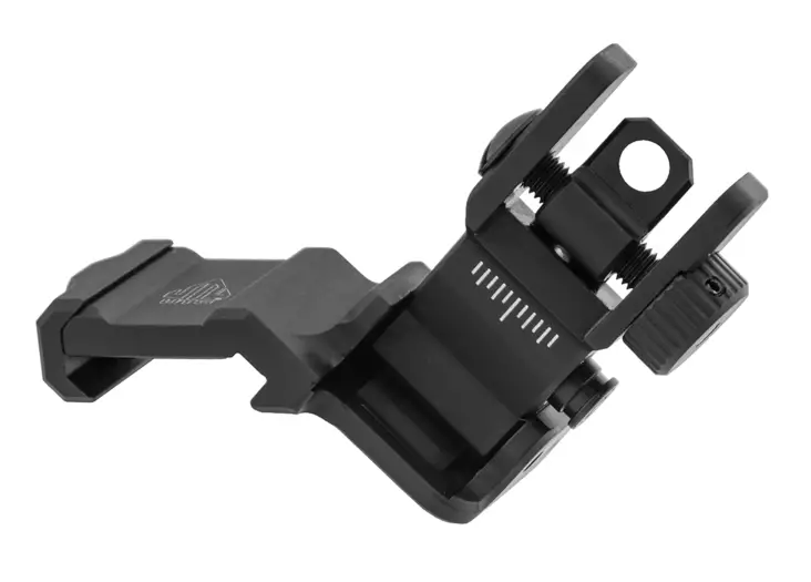UTG ACCU-SYNC 45 Degree Rear Sight Manual Flip-up Tool-free Dual Aperture - Jernsigte - 4717385553699 - 1