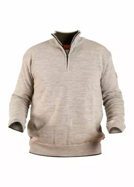 Nordhunt Runar Quarter Zip Savanne Melange - Jægertrøjer - 40451-SAV-L - 1