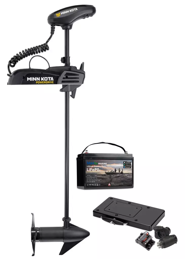 Minn Kota PowerDrive Micro 24V 70lb 54" GPS with MaxLi Marine LiFePO4 - Minn Kota -elmotorer - 2011202410M - 1