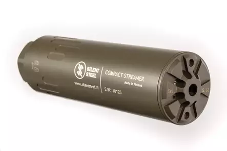 Silent Steel Compact Flow Streamer 5,56 Magpul OD Green - Lyddæmpere til AR-15 - CST556ODG-SS - 2