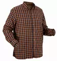 Nordhunt Sermen Flannel Shirt Navy / Tobacco Check - Jægertrøjer - NH600224-259-S - 1